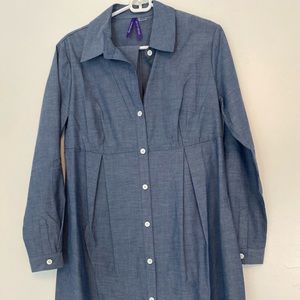 Never worn chambray Maternity shirt dress
